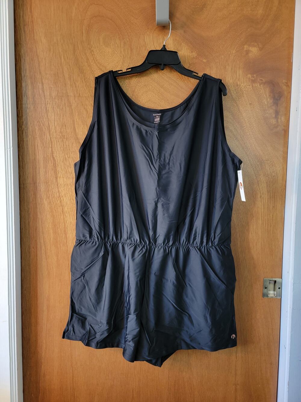 NWT Honeymark Sage swim Romper Black 2XL